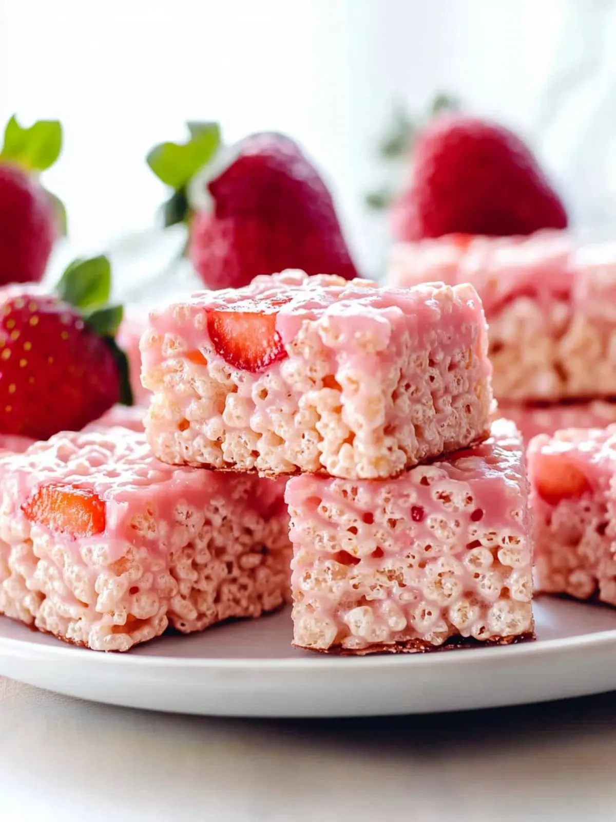 Delicious Strawberry Rice Krispie Treats You’ll Crave Daily 3 Strawberry Rice Krispie Treats