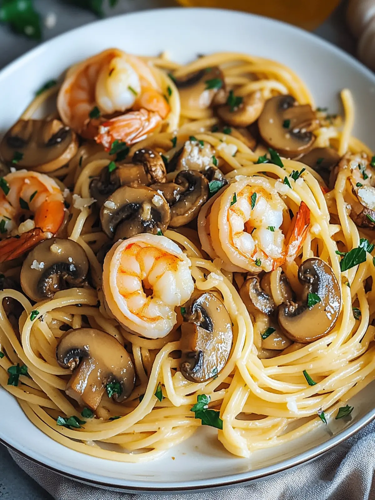 Mushroom Garlic Shrimp Pasta: Creamy Comfort in 30 Minutes 4 Mushroom Garlic Shrimp Pasta