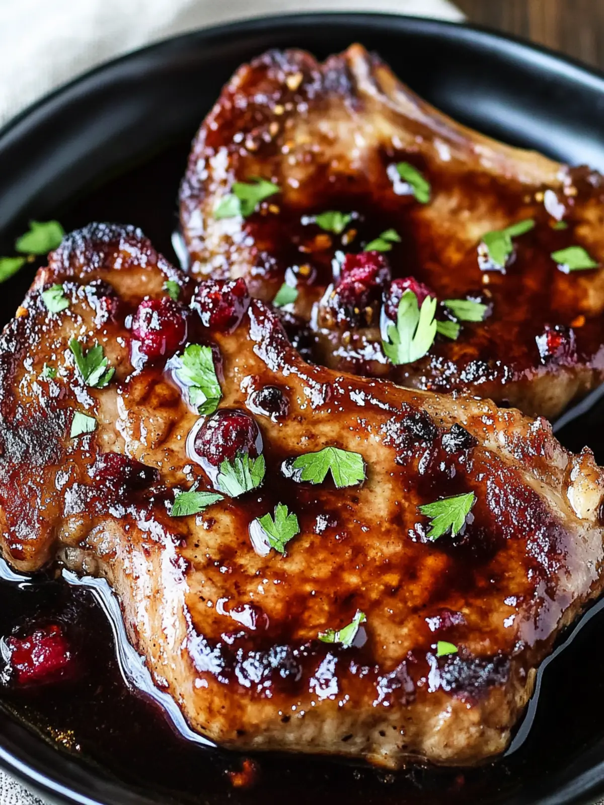 Raspberry Balsamic Glazed Pork Chops: A Flavorful Delight 3 Raspberry Balsamic Glazed Pork Chops