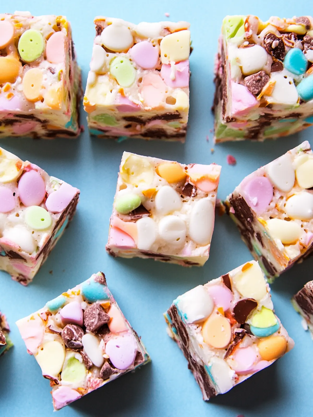 Irresistible Confetti Squares: A Sweet Marshmallow Dream 4 Confetti Squares