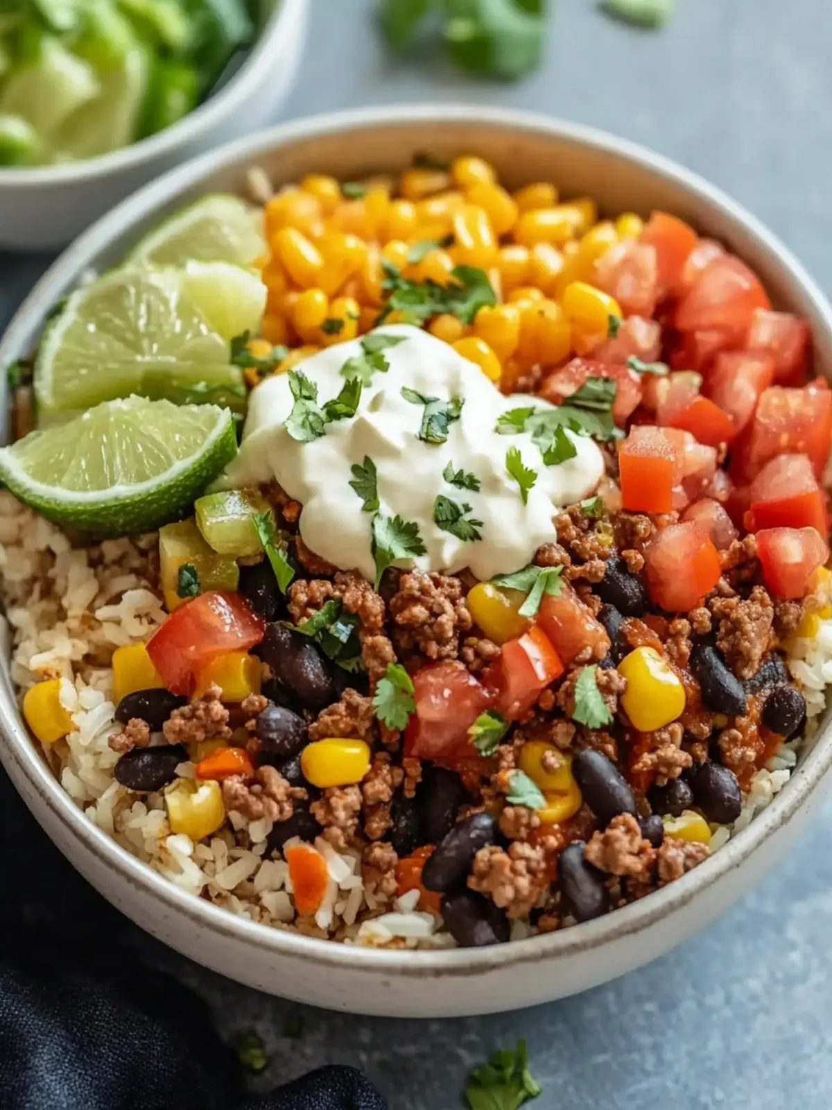 Savory Ground Beef Burrito Bowl in 30 Minutes or Less 3 Ground Beef Burrito Bowl