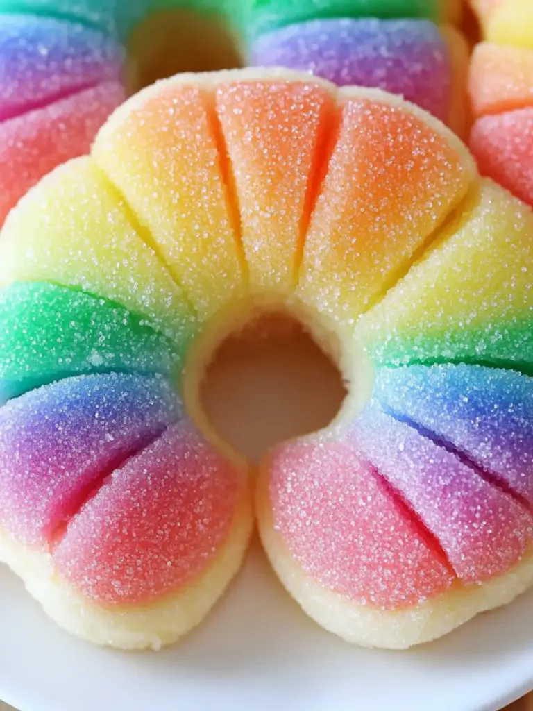 Rainbow Jello Sugar Cookies
