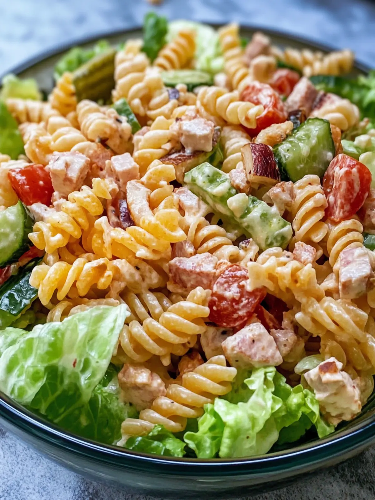 Revamp Your BBQ with Delicious Club Sandwich Pasta Salad 4 Club Sandwich Pasta Salad