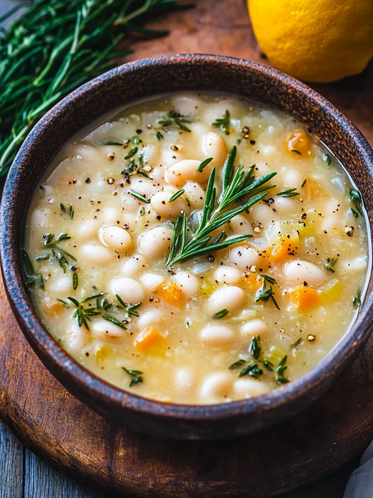 White Bean and Rosemary Soup