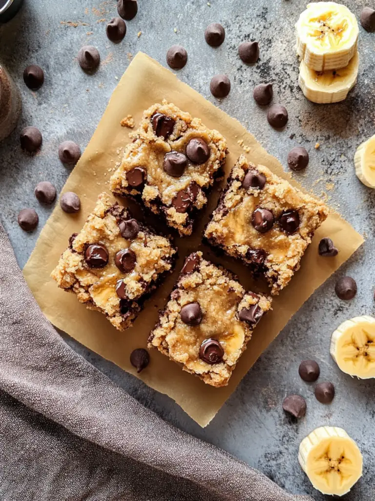 Peanut Butter Banana Bars