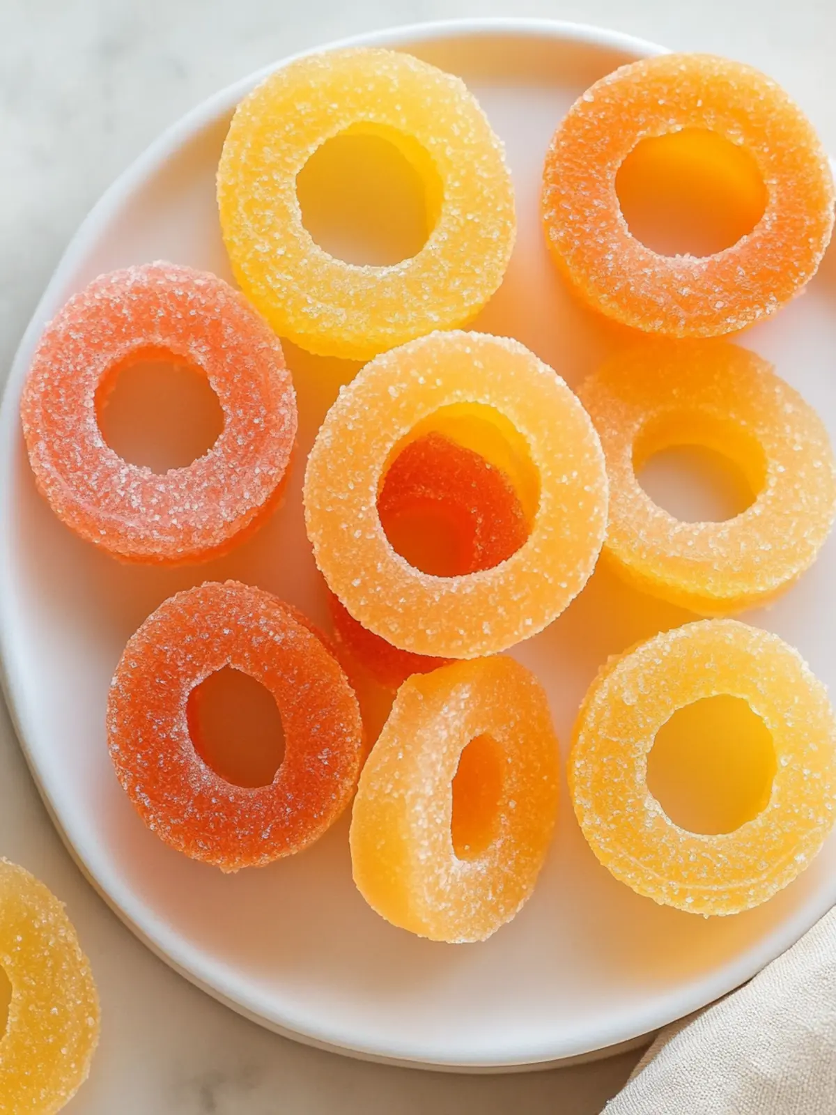 Homemade Gummy Peach Rings – Sweet, Chewy, and Guilt-Free Treats 4 Homemade Gummy Peach Rings