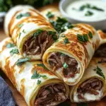 French Dip Tortilla Roll Ups: Quick, Cheesy, and Irresistible 4 French Dip Tortilla Roll Ups