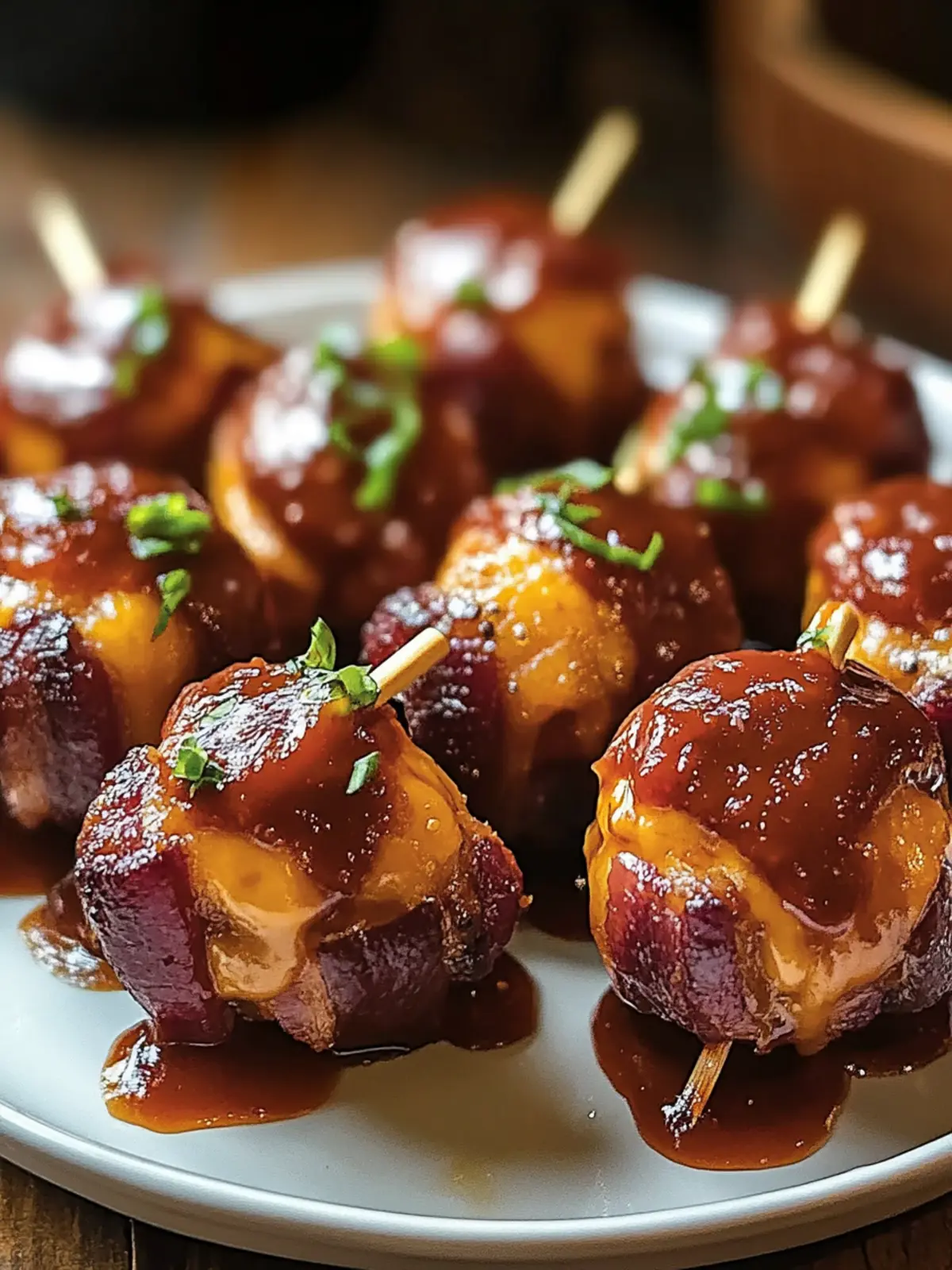 Cheddar-Stuffed BBQ Bacon Bombs That Wow Every Party Guest 3 Cheddar-Stuffed BBQ Bacon Bombs