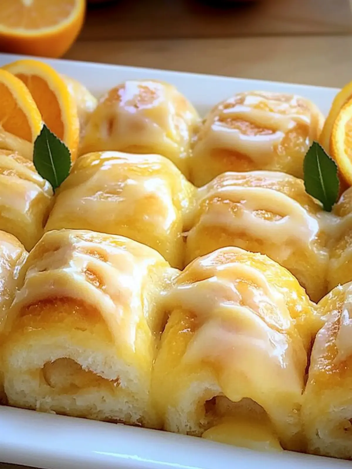 Delightful Orange Rolls with Sour Cream Butter Glaze Recipe 4 Orange Rolls