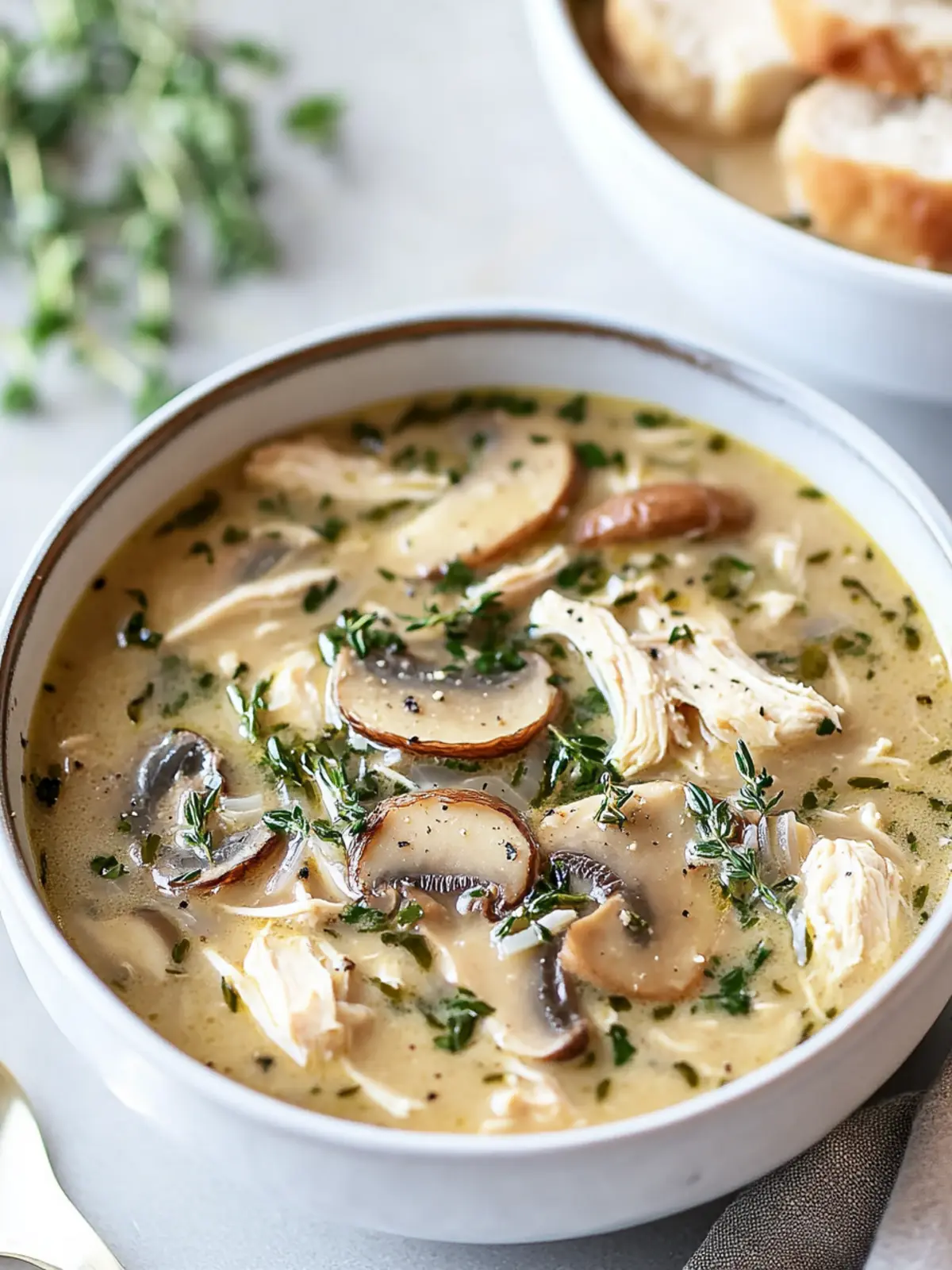 Savory Rotisserie Chicken and Mushroom Soup for Cozy Nights 4 Rotisserie Chicken and Mushroom Soup
