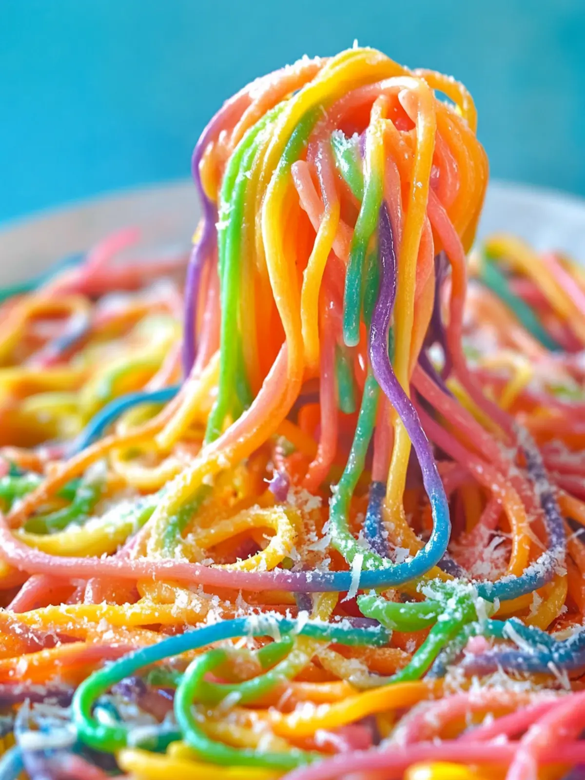 Colorful Rainbow Spaghetti: A Fun Twist on Dinner Time Fun 3 Rainbow Spaghetti