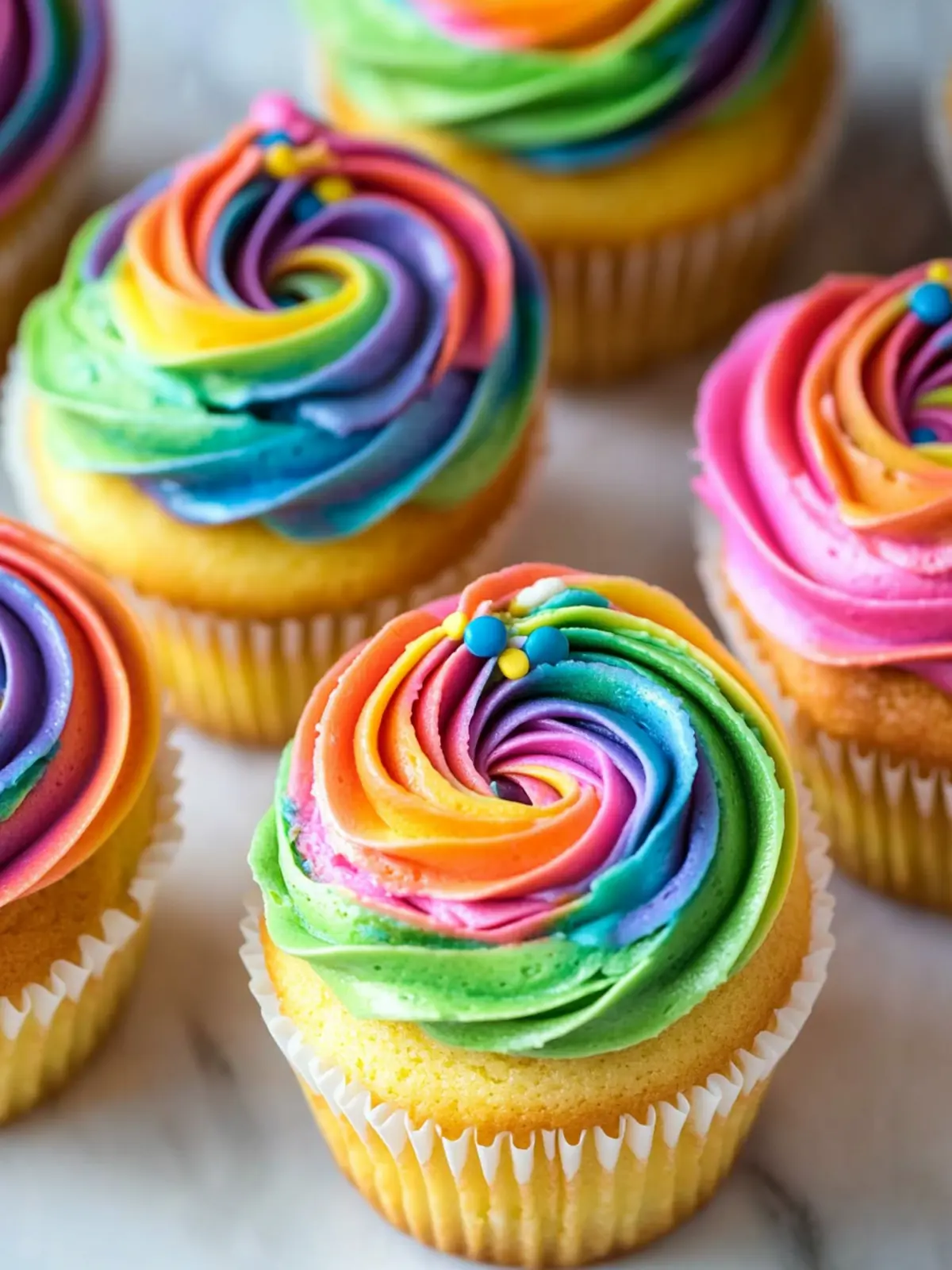 Delicious Rainbow Buttercream Cupcakes That Brighten Your Day 2 Rainbow Buttercream Cupcakes