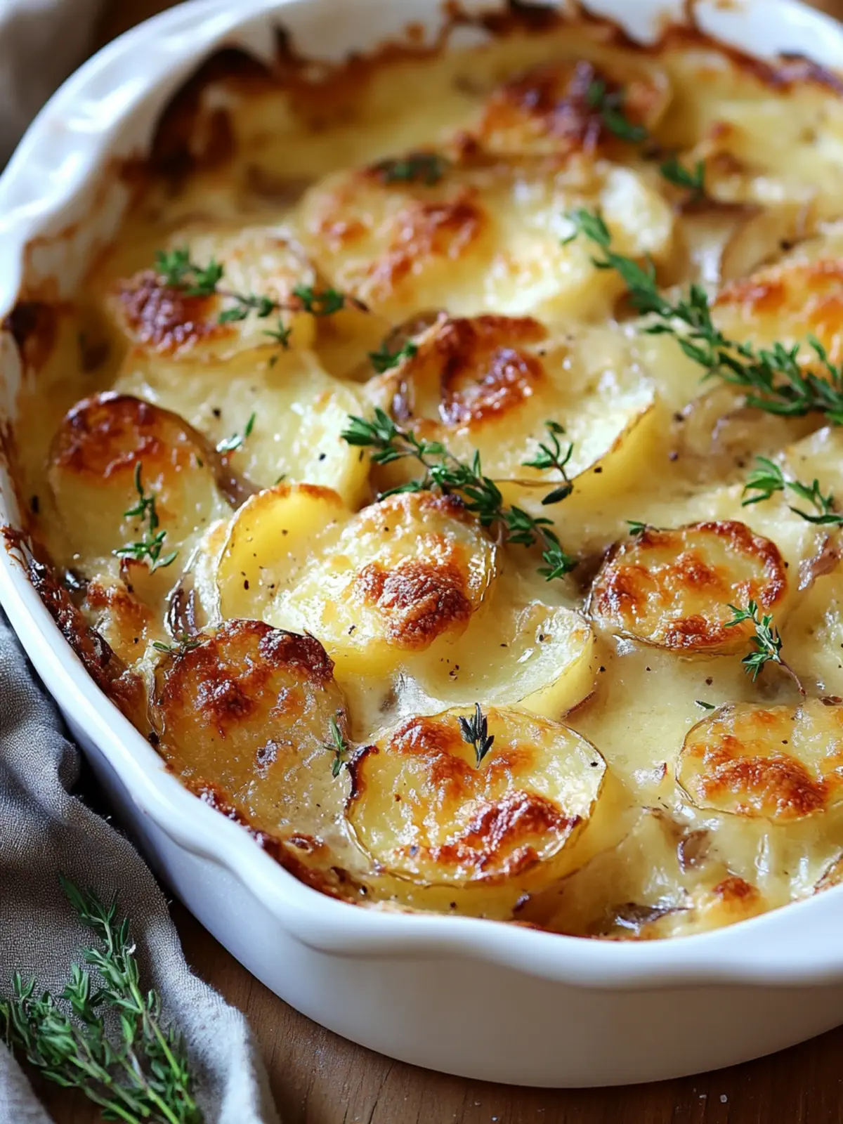 Cheesy French Onion Potato Bake with Pineapple Bliss 2 French Onion Potato Bake