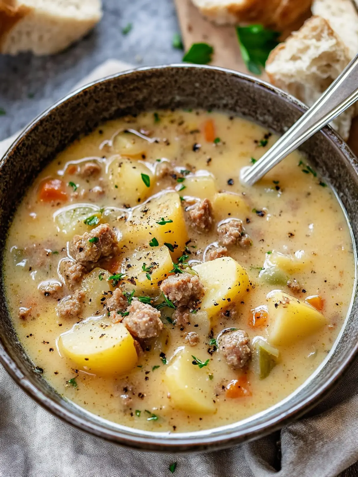 Hearty Potato and Sausage Chowder for Cozy Nights 3 Potato and Sausage Chowder