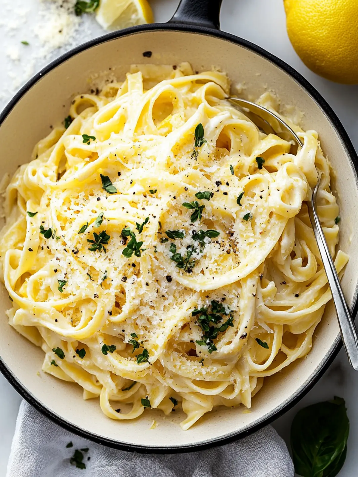 20-Minute Creamy Lemon Pasta That Will Brighten Your Day 2 20-Minute Creamy Lemon Pasta