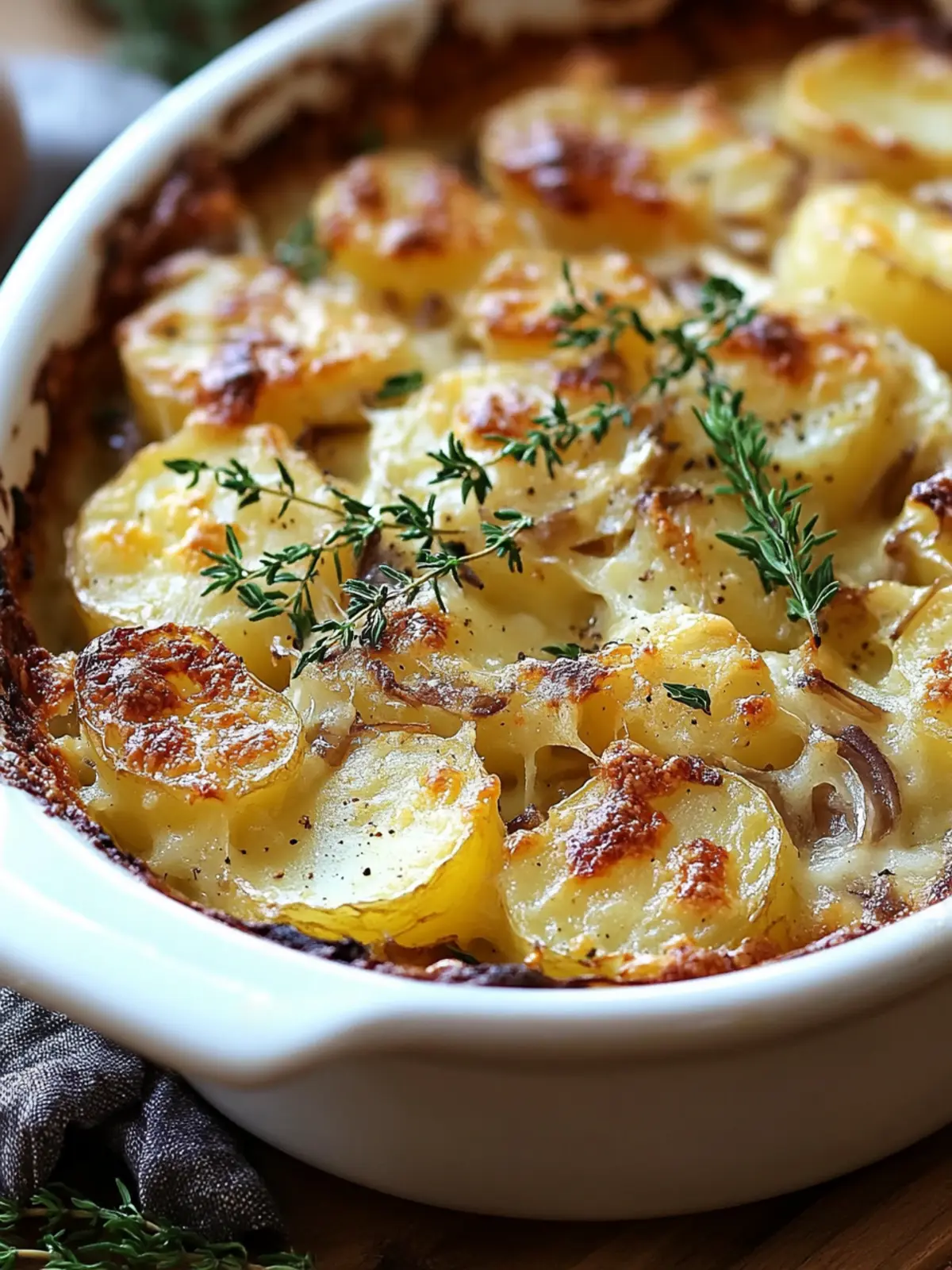 Cheesy French Onion Potato Bake with Pineapple Bliss 5 French Onion Potato Bake