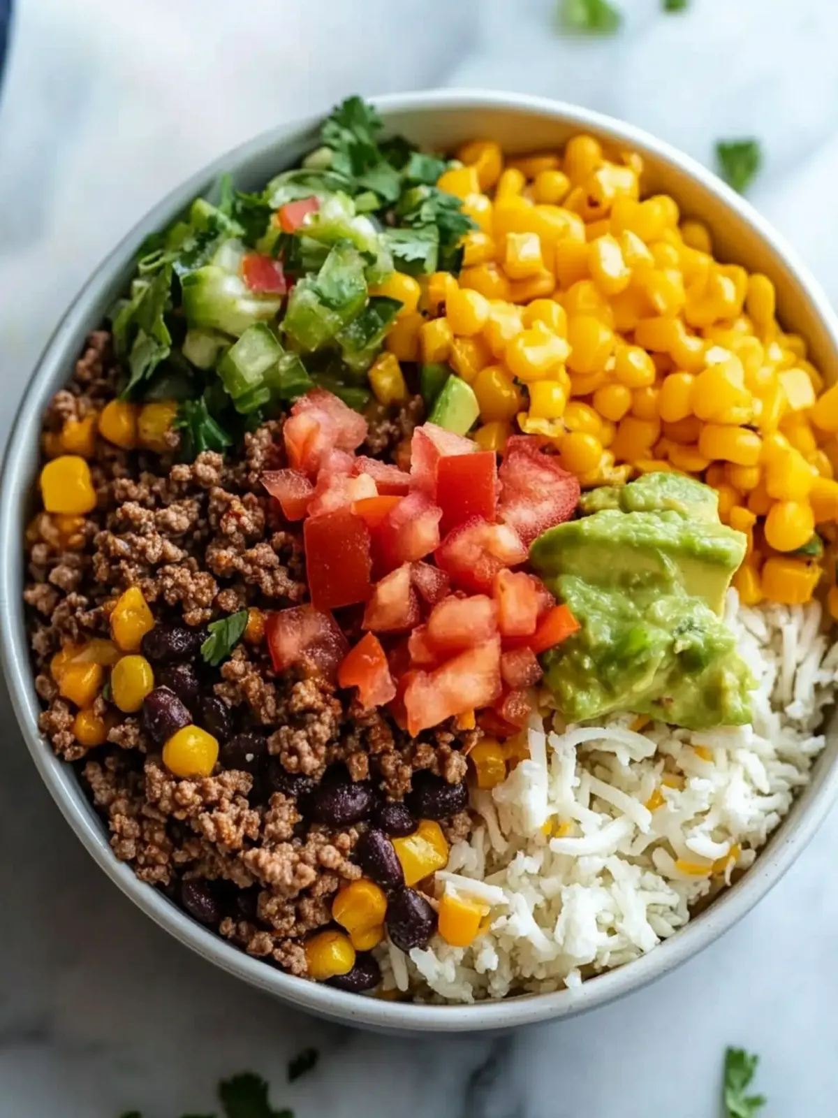 Savory Ground Beef Burrito Bowl in 30 Minutes or Less 4 Ground Beef Burrito Bowl