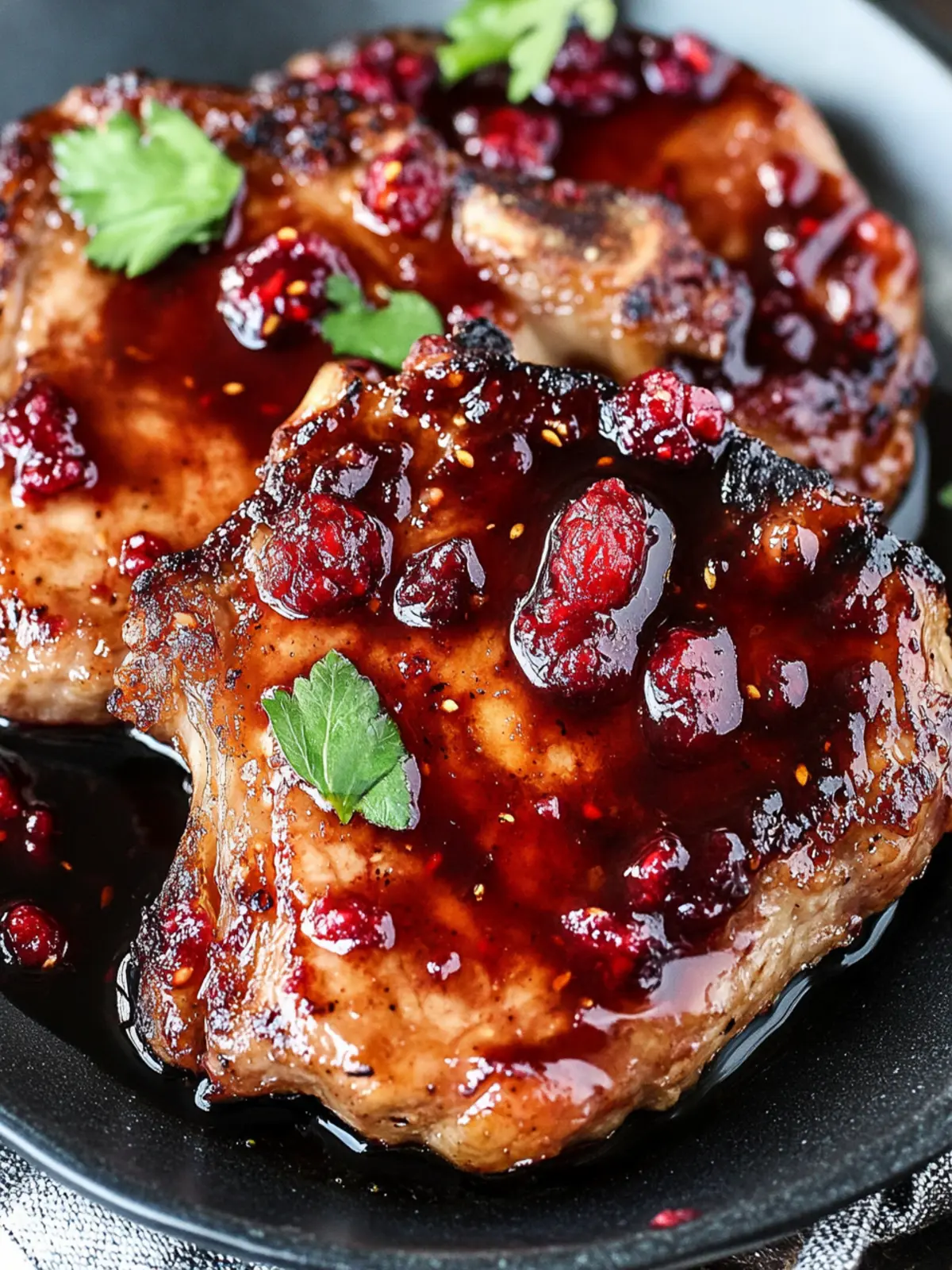 Raspberry Balsamic Glazed Pork Chops: A Flavorful Delight 2 Raspberry Balsamic Glazed Pork Chops