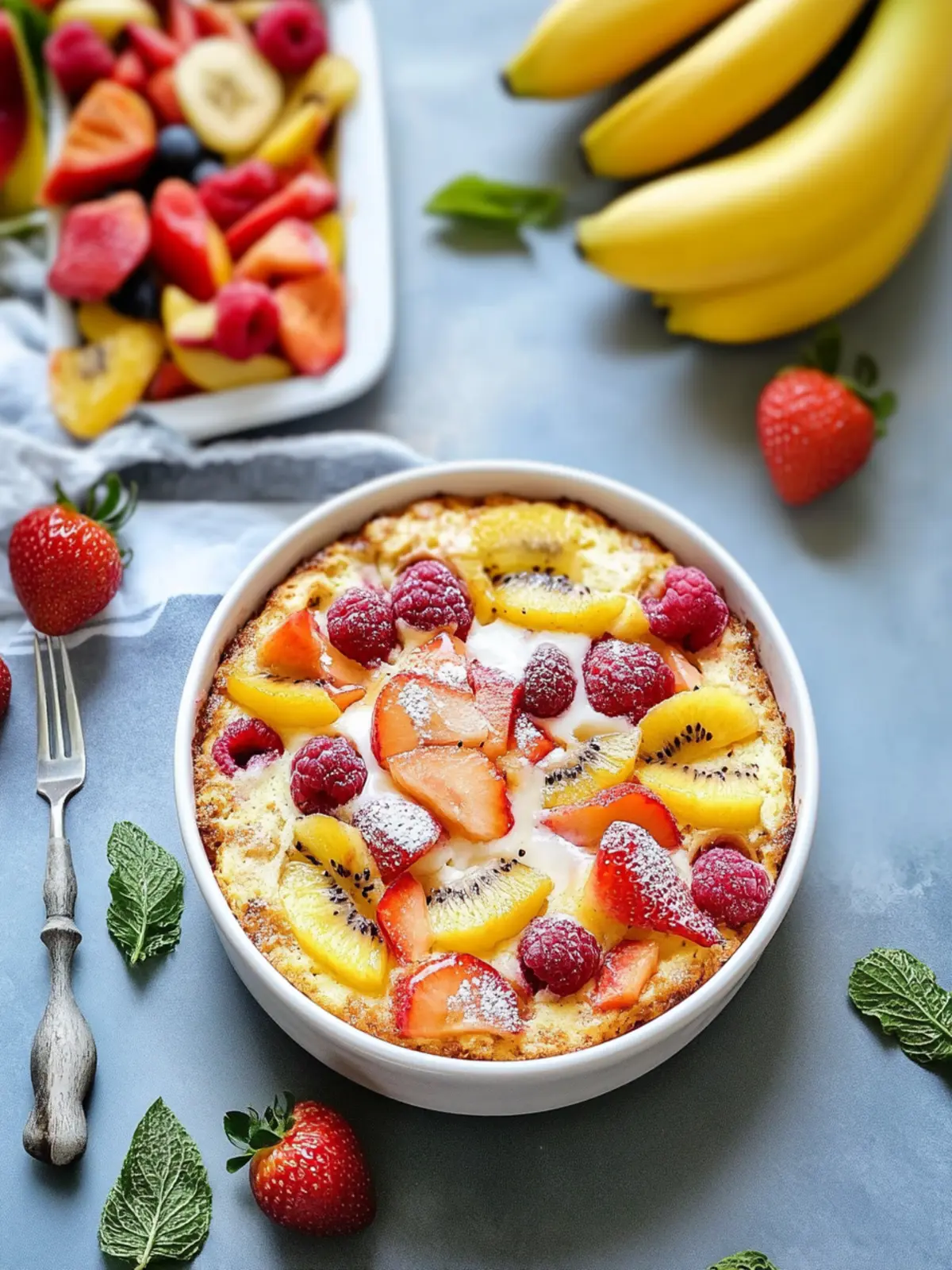 Delicious Summer Fruit Breakfast Bake to Brighten Your Mornings 3 Summer Fruit Breakfast Bake