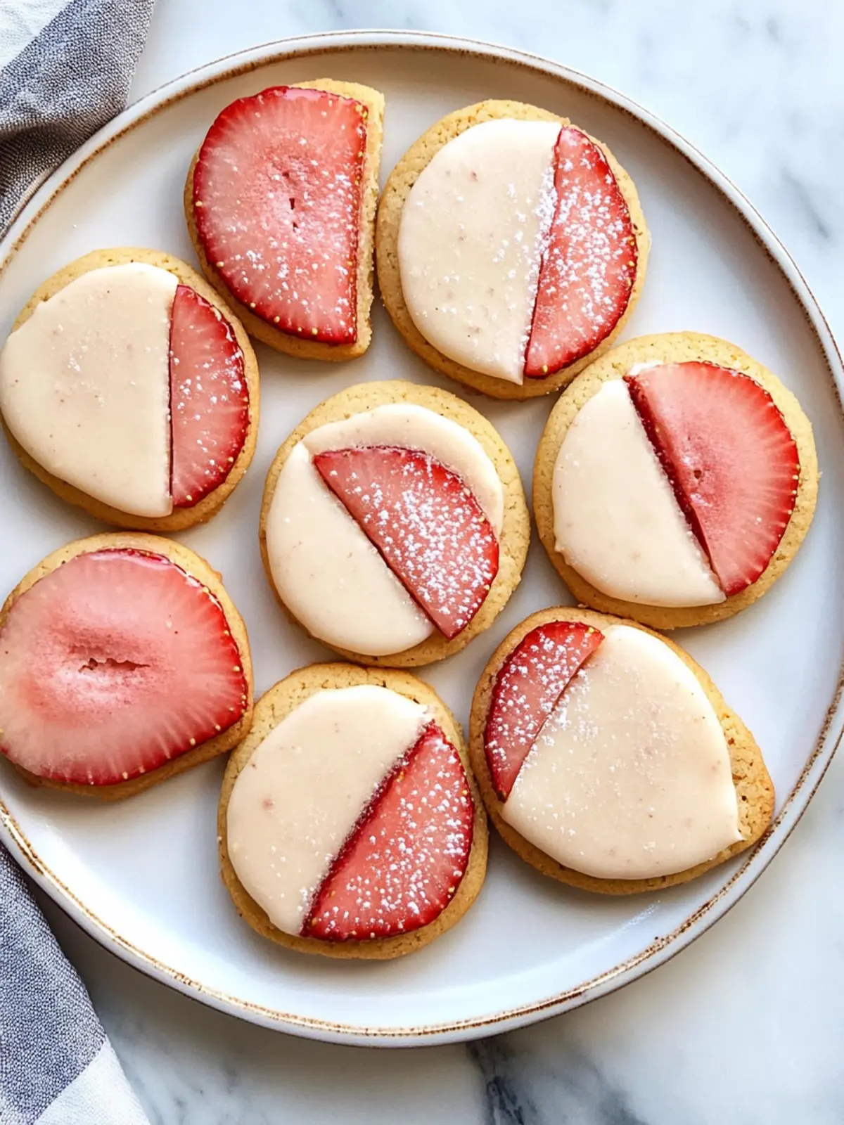 Irresistible Strawberry Half-Moon Cookies to Brighten Your Day 4 Strawberry Half-Moon Cookies