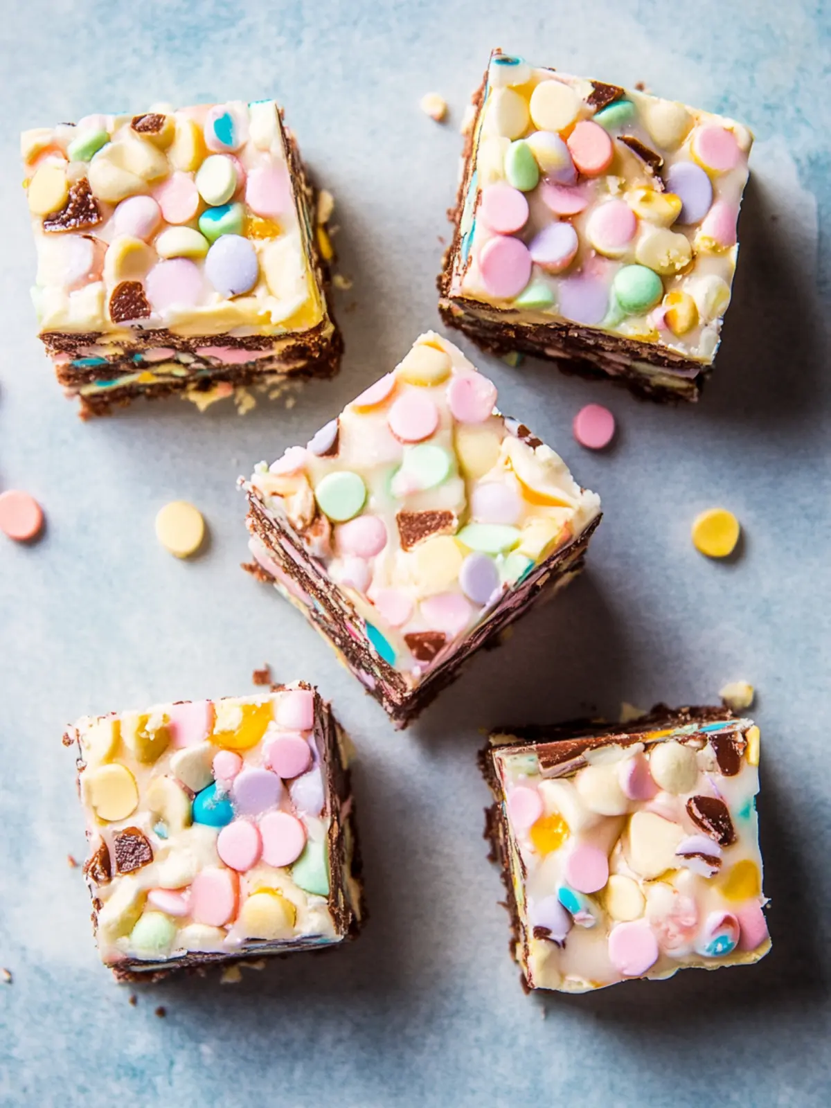 Irresistible Confetti Squares: A Sweet Marshmallow Dream 5 Confetti Squares