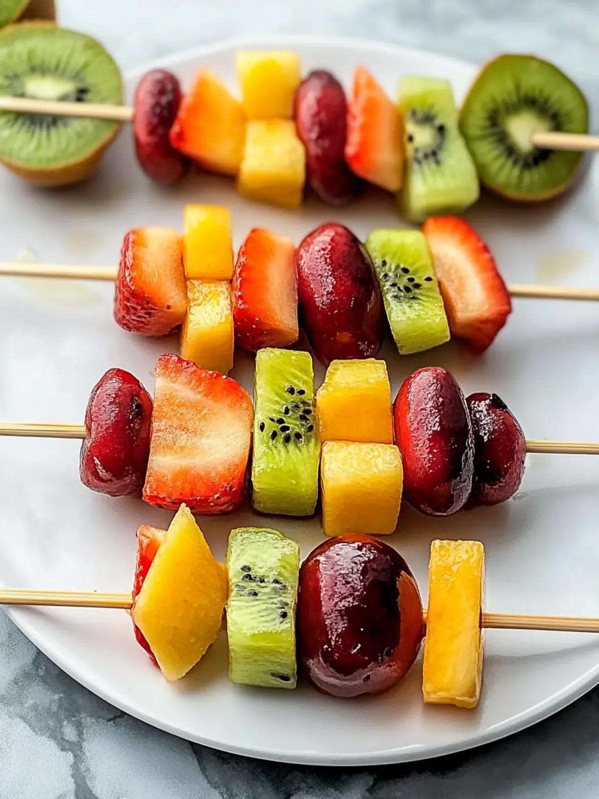 Colorful Fruit Kabobs: Your Quick, Healthy Snack Star 5 fruit kabobs