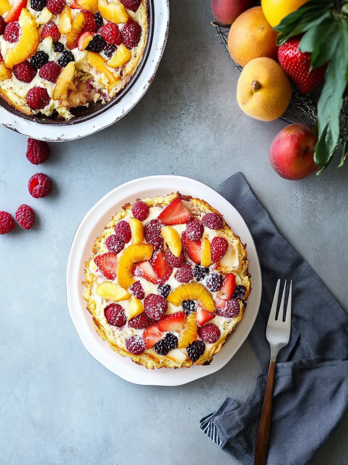 Delicious Summer Fruit Breakfast Bake to Brighten Your Mornings 2 Summer Fruit Breakfast Bake