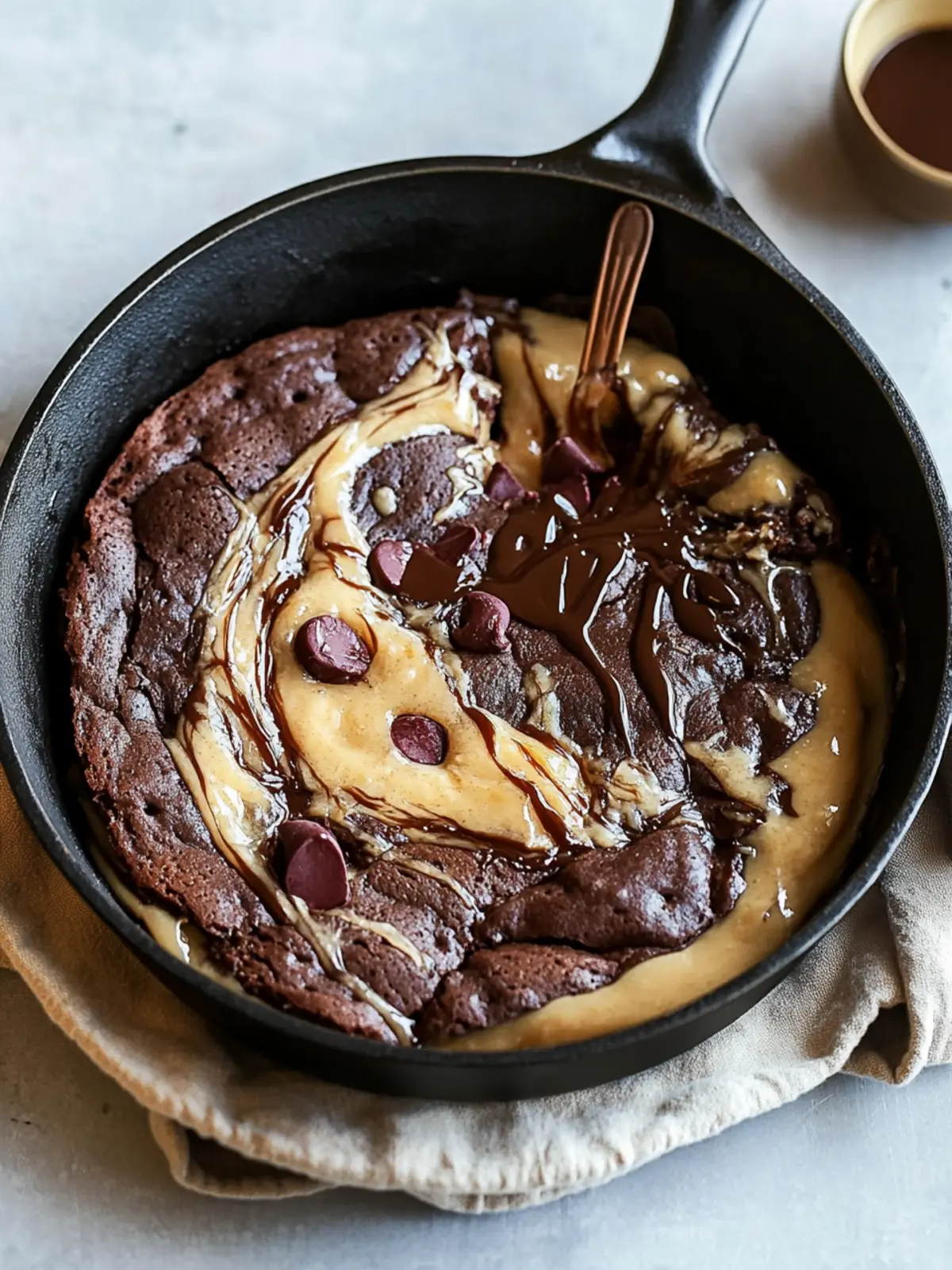Dulce de Leche Skillet Brownie That Will Melt Your Heart 2 Dulce de Leche Skillet Brownie