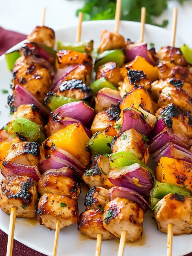 Hawaiian Chicken Kebabs