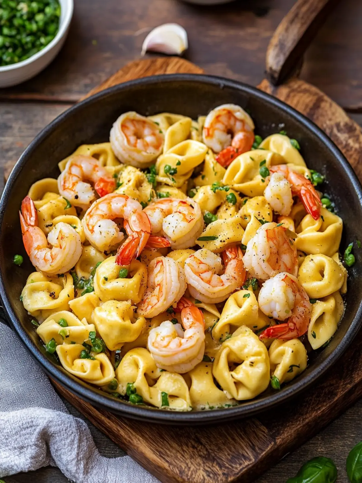 Garlic Shrimp Tortellini: A Flavor-Packed Dinner Delight 2 Garlic Shrimp Tortellini