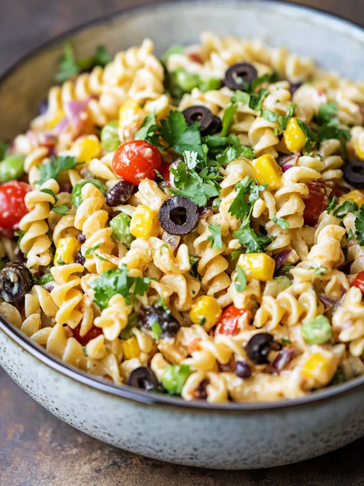 Ultimate Southwest Pasta Salad with Chipotle Ranch Twist 4 Southwest Pasta Salad
