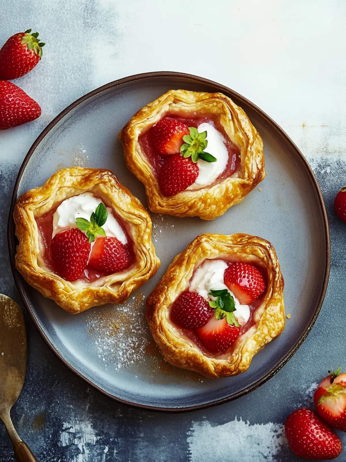 Cheater’s Mini Strawberry-Vanilla Galettes: Easy Dessert Magic 3 Cheater’s Mini Strawberry-Vanilla Galettes