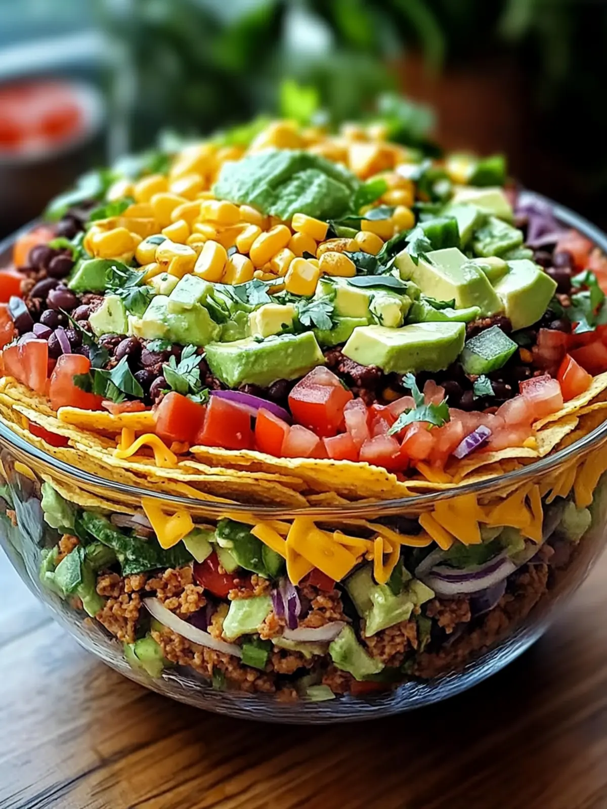 Seven Layer Taco Salad: A Flavorful Fest for Your Taste Buds 2 Seven Layer Taco Salad
