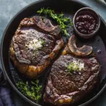 Sizzling Ribeye Steaks with Red Wine Sauce for Ultimate Flavor 42 Ribeye Steaks with Red Wine Sauce