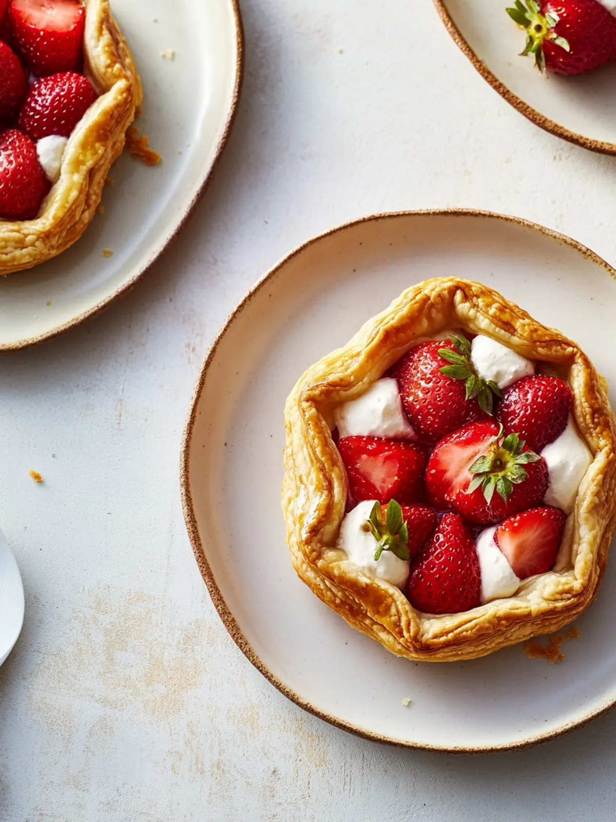 Cheater’s Mini Strawberry-Vanilla Galettes