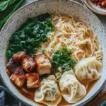 Warm Up with Wonton Char Siu Noodle Soup Delight 6 Wonton Char Siu Noodle Soup