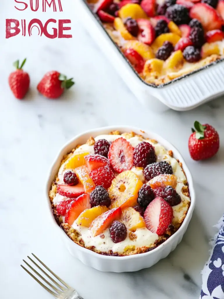 Summer Fruit Breakfast Bake
