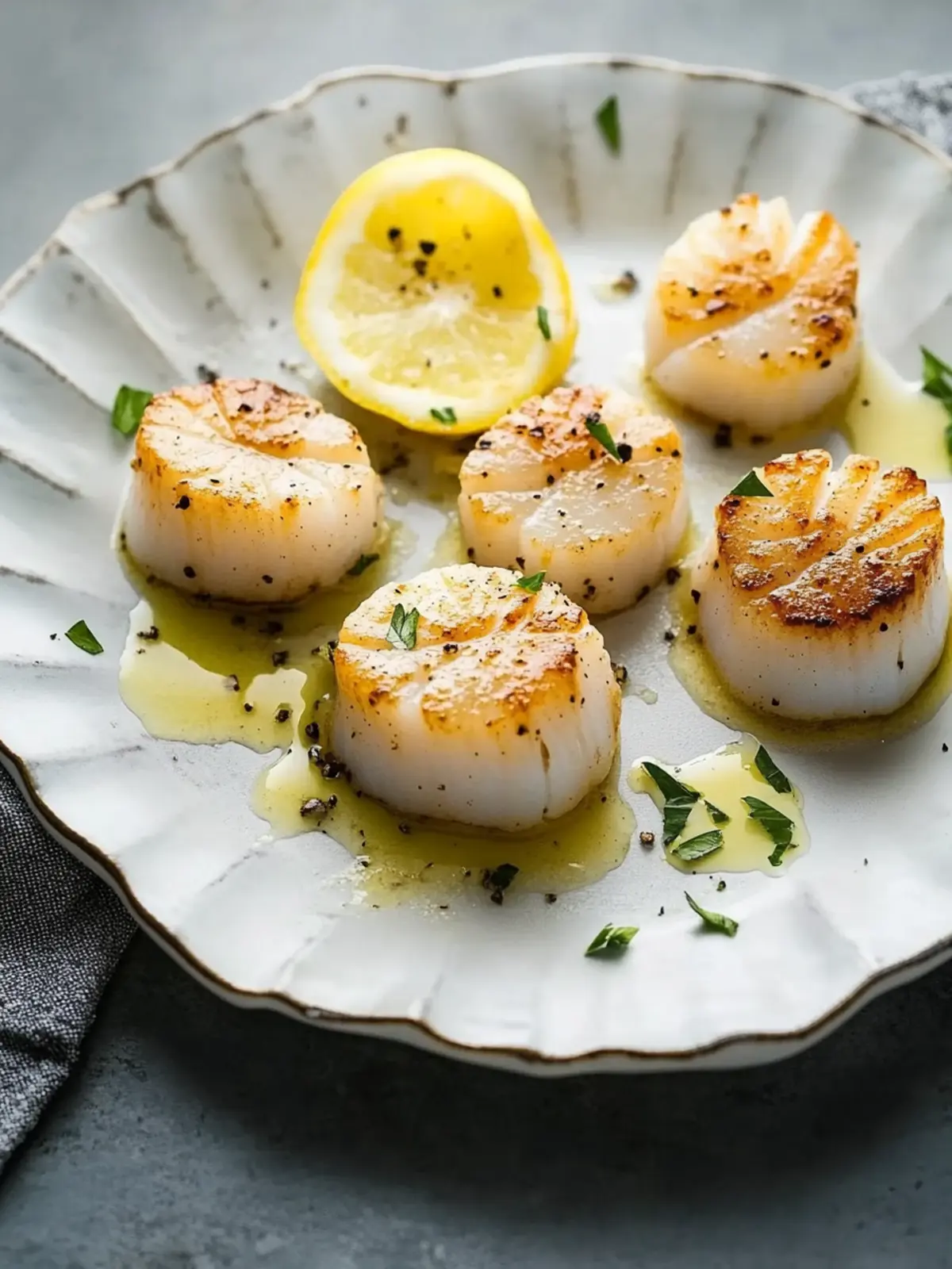 Healthy Baked Scallops with Zesty Lemon & Fresh Parsley 3 Healthy Baked Scallops