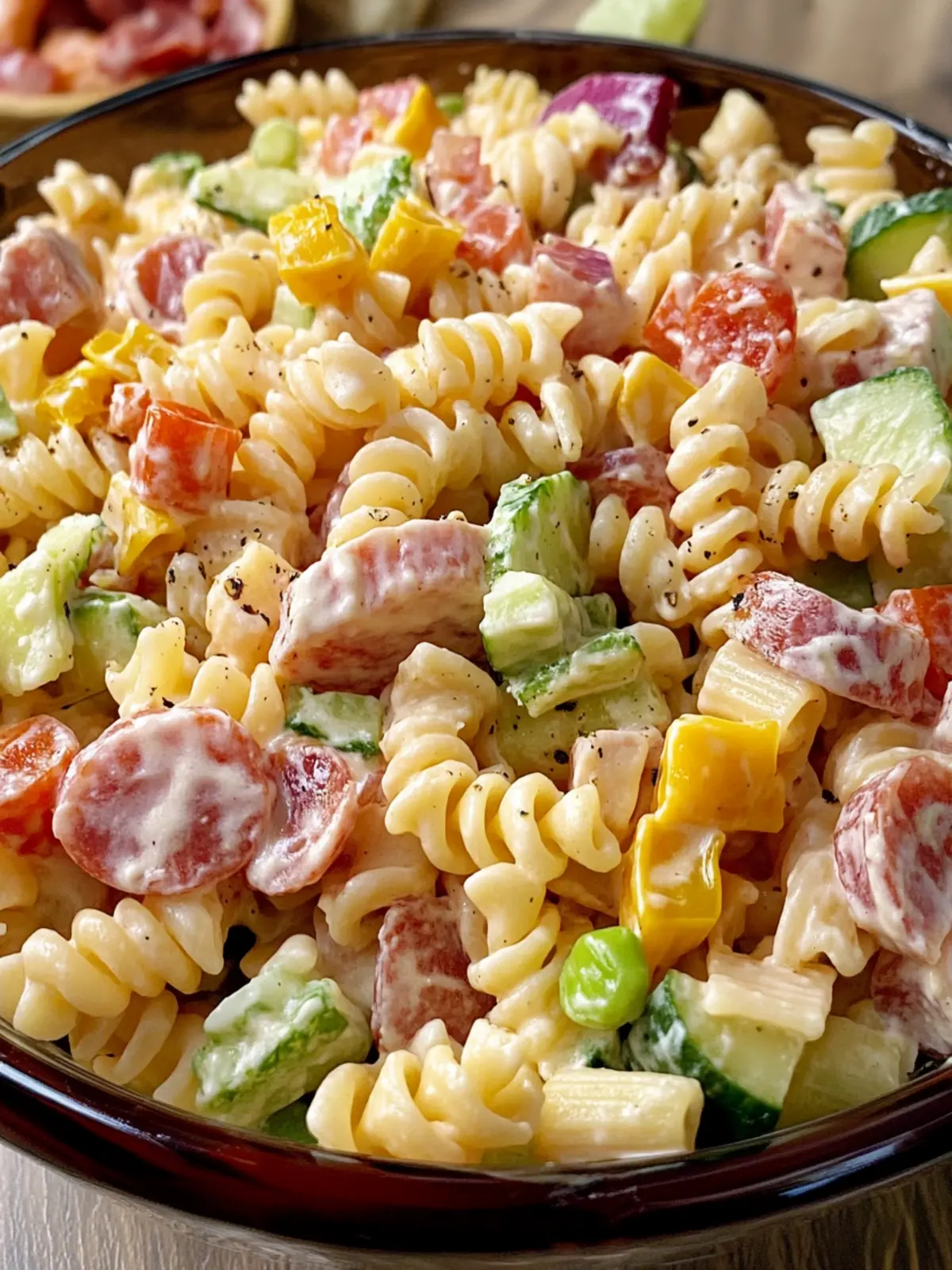 Revamp Your BBQ with Delicious Club Sandwich Pasta Salad 3 Club Sandwich Pasta Salad