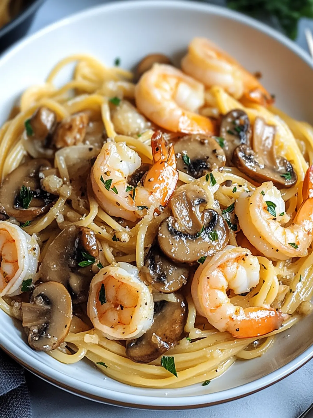 Mushroom Garlic Shrimp Pasta: Creamy Comfort in 30 Minutes 3 Mushroom Garlic Shrimp Pasta