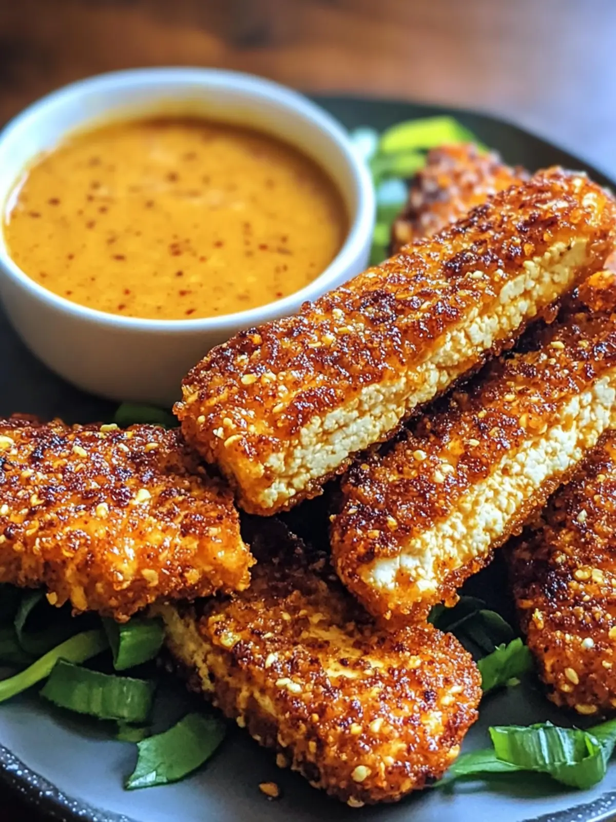 Crispy Baked Honey Mustard Tofu Tenders for Happy Snacking 3 Baked Honey Mustard Tofu Tenders