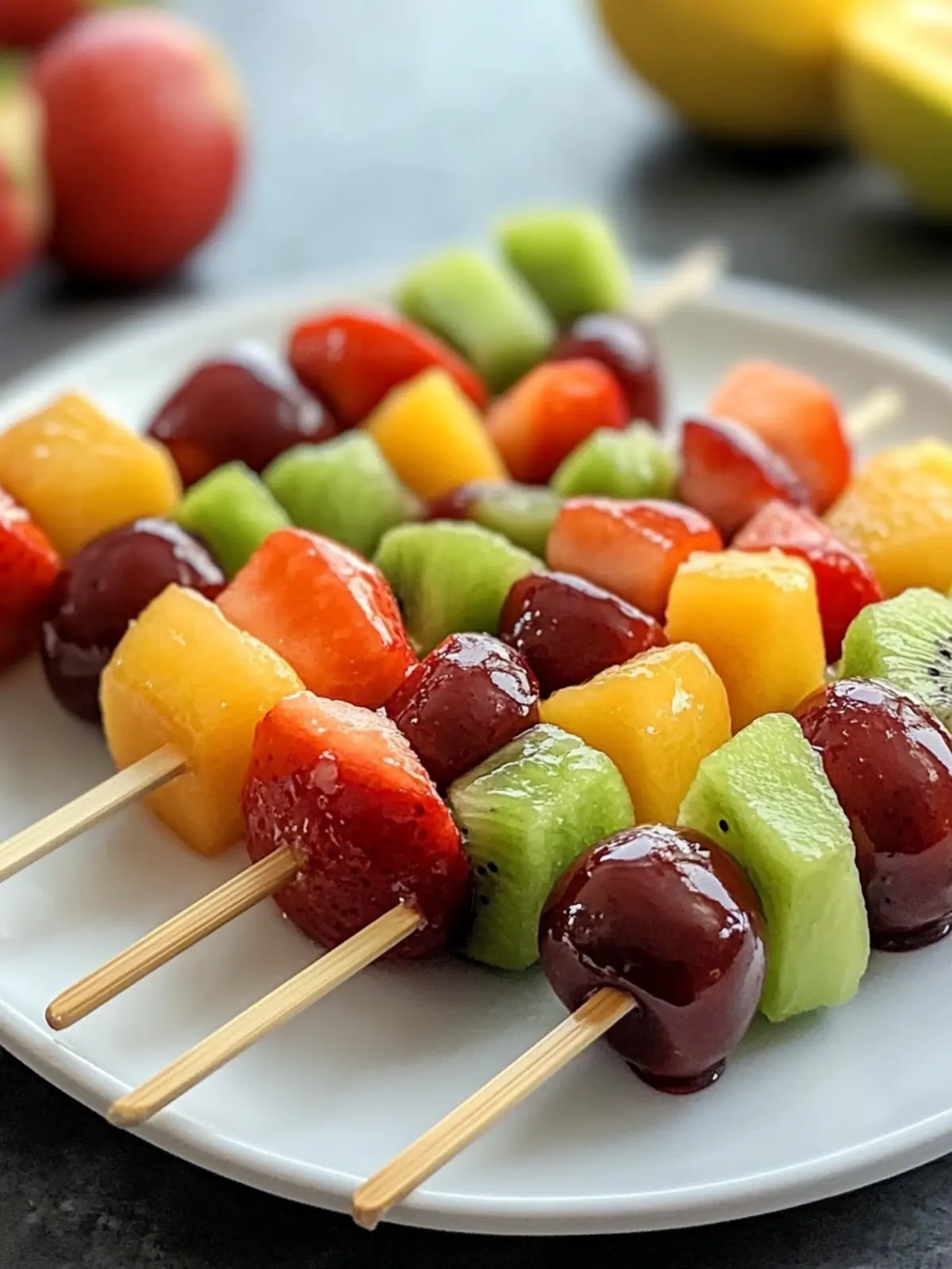 Colorful Fruit Kabobs: Your Quick, Healthy Snack Star 4 fruit kabobs