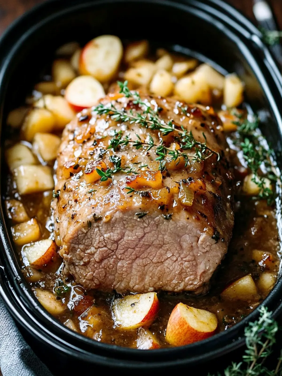 Savory Slow Cooker Amish Apple Pork Loin for Cozy Nights 5 Slow Cooker Amish Apple Pork Loin