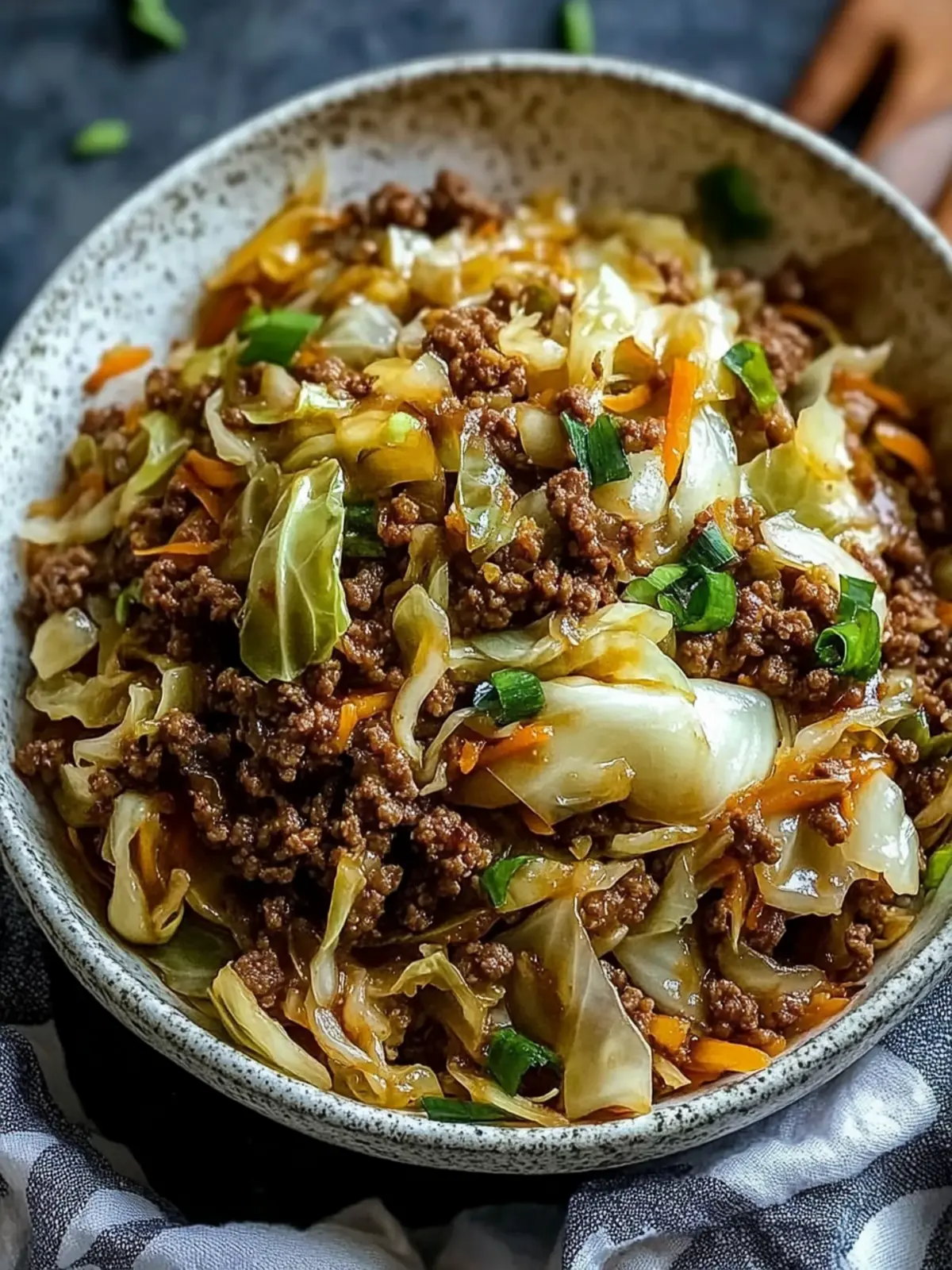 Mongolian Ground Beef Cabbage – Quick, Low Carb Delight! 2 Mongolian Ground Beef Cabbage