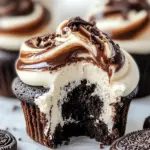 Fudge Swirled Oreo Bottom Cheesecake Cupcakes You Can't Resist 44 Fudge Swirled Oreo Bottom Cheesecake Cupcakes