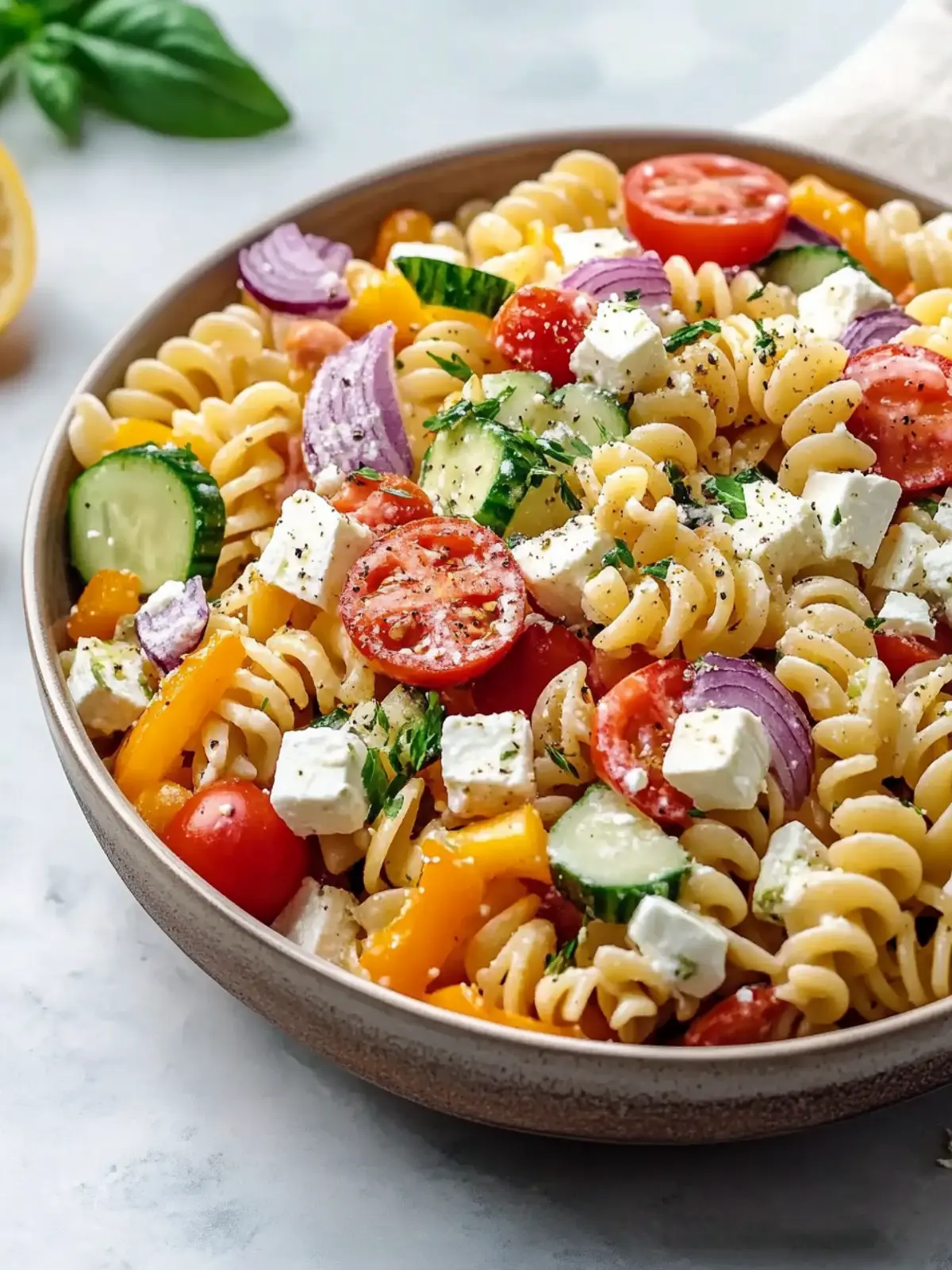 High Protein Greek Pasta Salad for a Wholesome Meal Boost 2 High Protein Greek Pasta Salad