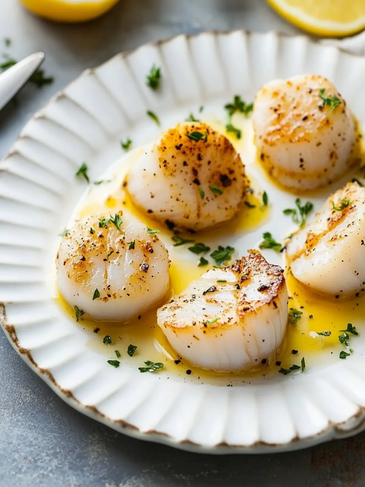 Healthy Baked Scallops with Zesty Lemon & Fresh Parsley 5 Healthy Baked Scallops