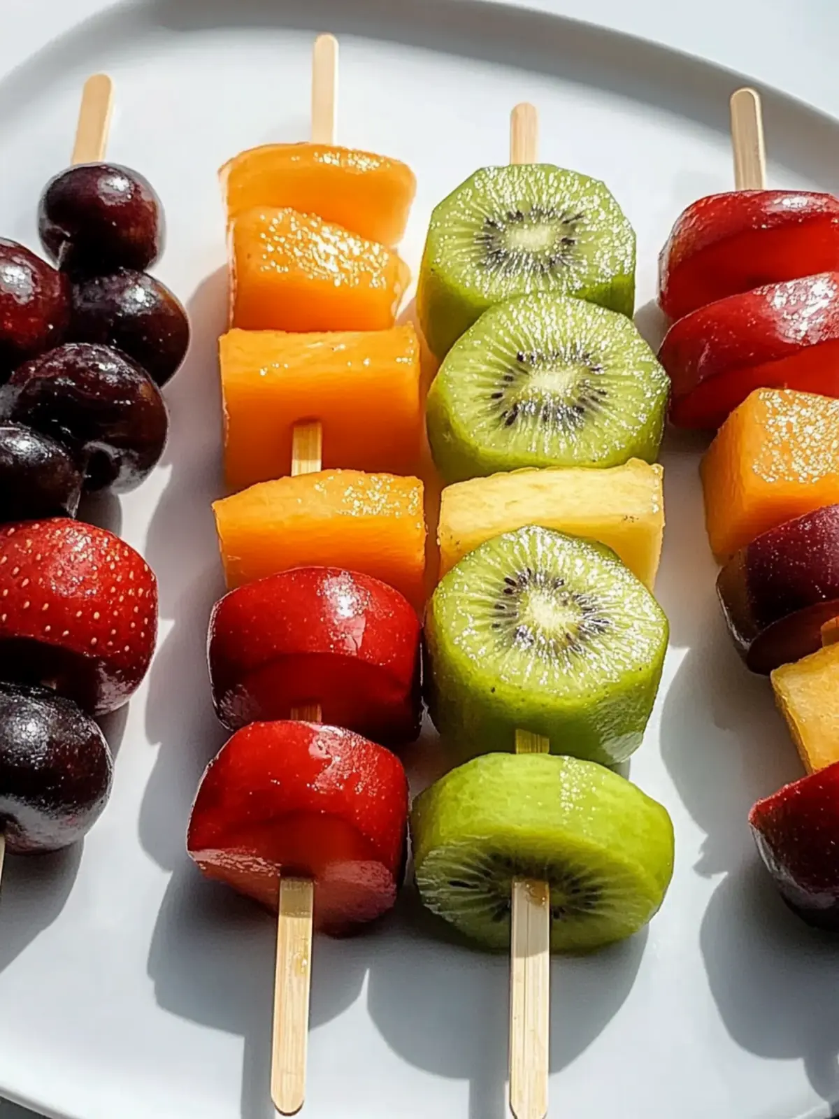 Colorful Fruit Kabobs: Your Quick, Healthy Snack Star 2 fruit kabobs