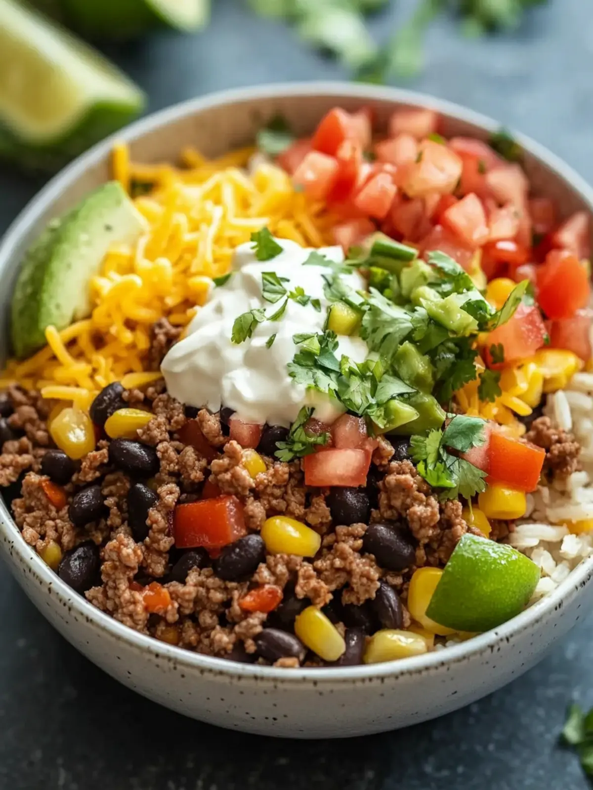 Ground Beef Burrito Bowl