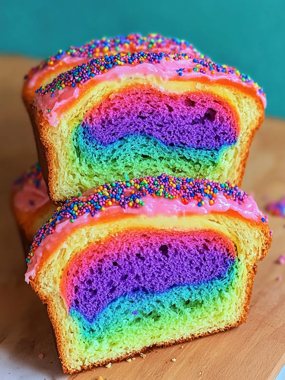 Bake Colorful Rainbow Bread for Fun Family Moments 2 Rainbow Bread